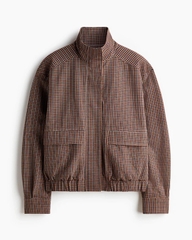 Áo khoác bomber Hắc Em caro nhuyễn bigsize xuất xịn