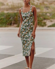 Đầm body anth họa tiết camo bigsize