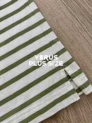Áo thun sọc muji cotton basic bigsize