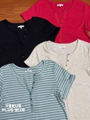 Áo thun henley maurice bigsize