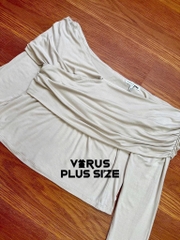 Áo bẹt vai Fashion thun bigsize