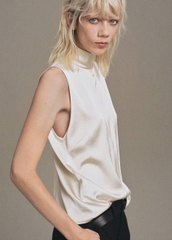 Áo cổ lọ Xoài mng lụa sang xịn bigsize