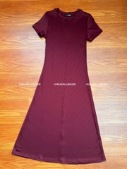 Đầm thun gân Fashion bigsize xuất xịn