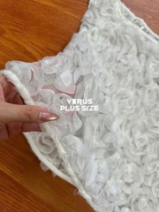 Áo bẹt vai hoa nổi Maeve xuất xịn