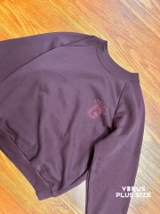 Sweater nỉ G@p tone đỏ mận bigsize