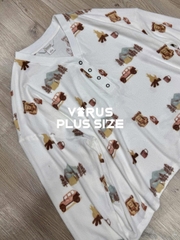 Bộ dài Natural henley bigsize xuất xịn