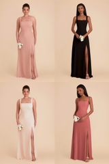 Đầm tiệc Birdy 2 dây maxi xẻ tà  bigsize