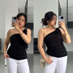 Áo lệch vai mng thun co giãn bigsize