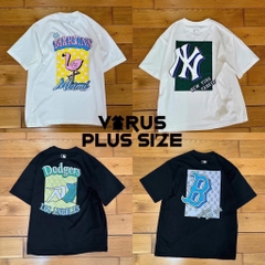 Áo thun MLB unisex xuất xịn bigsize