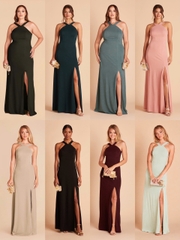 Đầm tiệc Birdy maxi cổ yếm bigsize xẻ tà
