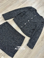 Set tweed xoài mng sang xịn bigsize (tách lẻ)