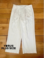 Quần suông River linen trắng bigsize