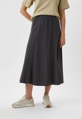 Chân váy un1 lưng thun bigsize cotton thoáng mát che khuyết điểm(hàng cắt tag)
