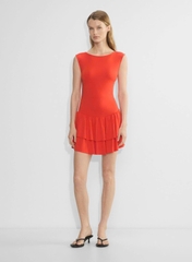 Đầm cộc tay wilfred aritzia tùng bèo bigsize