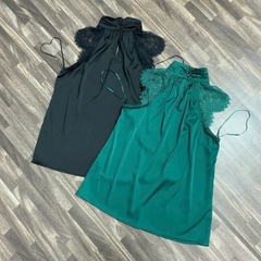 Áo lụa cổ lọ InC bigsize