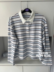 Áo polo sọc un1 cotton thoáng mát bigsize