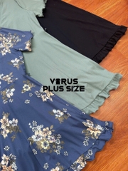 Đầm thun So đắp chéo vạt bèo bigsize
