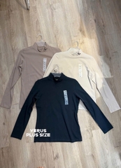 Áo cổ lọ tay dài C K thun co giãn bigsize