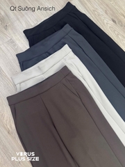 Quần tây suông Ansich bigsize lưng thun co giãn chất dày dặn đứng dáng