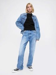 Sweater Gap tà bo bigsize logo thêu xuất xịn