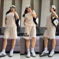 Bộ Gu ngố thun gân bigsize xuất xịn