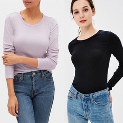 [viruSpluSSize]Áo thun GAP tay dài baSic body bigSize