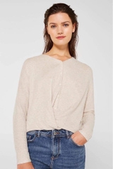 [ViruSpluSSize] áo len ESPRIT vạt chéo BigSize xuất xịn