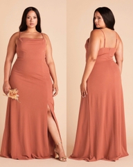 Đầm tiệc Birdy maxi cổ đổ xẻ tà bigsize