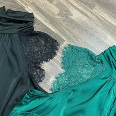 Áo lụa cổ lọ InC bigsize