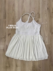 Đầm dây xếp ly Zella bigsize có lót quần
