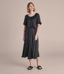Áo lụa tay phồng Preview bigsize