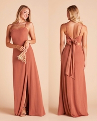 Đầm tiệc Birdy 2 dây cột lưng maxi xẻ tà bigsize