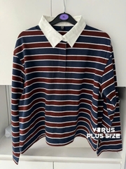 Áo polo sọc un1 cotton thoáng mát bigsize