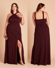 Đầm tiệc Birdy maxi cổ yếm bigsize xẻ tà