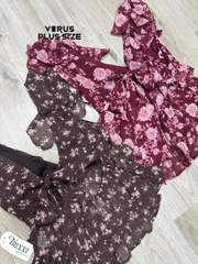 Áo cổ V tri xi cột lưng voan bigsize