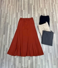 Chân váy un1 lưng thun bigsize cotton thoáng mát che khuyết điểm(hàng cắt tag)