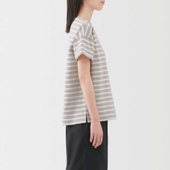 Áo thun sọc muji cotton basic bigsize