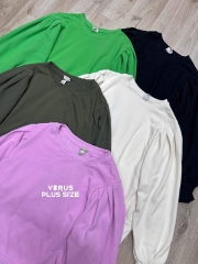 Áo sweater Anewday vai nhún tay bo bigsize