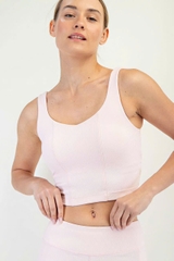 Áo dây thể thao Rae Mode cổ tim thun gân bigsize xuất xịn