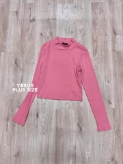 Áo thun gân cổ lọ f21 bigsize