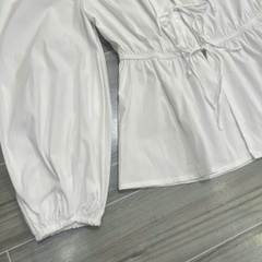 Áo kiểu Primark peplum tay phồng cột dây bigsize