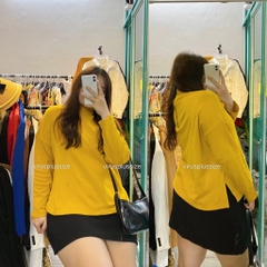 sale outlet - Áo tay dài f21 cổ cao nhẹ bigSize xuất xịn