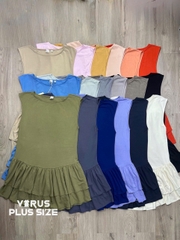 Đầm cộc tay wilfred aritzia tùng bèo bigsize