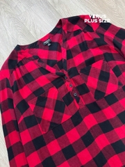 Áo somi caro torrid bigsize vạt bầu