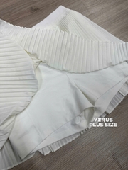Chân váy Old xếp ly có lót quần xuất xịn bigsize