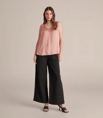 Áo lụa cổ V preview bigsize