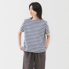 Áo thun sọc muji cotton basic bigsize