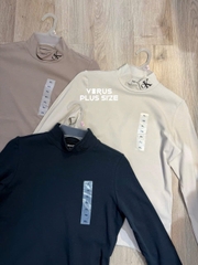 Áo cổ lọ tay dài C K thun co giãn bigsize