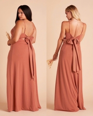 Đầm tiệc Birdy 2 dây cột lưng maxi xẻ tà bigsize