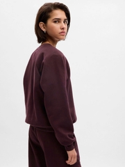 Sweater nỉ G@p tone đỏ mận bigsize